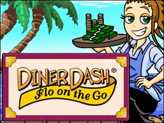 Spiel Diner Dash - Flo on the Go online: In Diner Dash: Flo on the Go tauscht Flo ihre Sch&uuml;rze gegen ein Ticket ins Traumparadies! Ob unsere flei&szlig;ige Kellnerin wohl die Chance bekommt, sich zu entspannen?