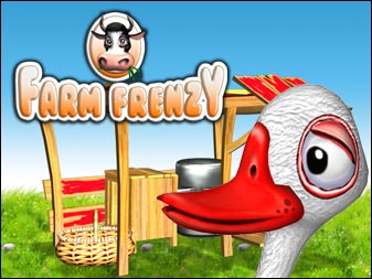 Spiel Farm Frenzy online: Du findest das Leben in der Stadt schon verr&uuml;ckt? Dann warte erst mal ab, bis du den actionreichen Bauernhof in Farm Frenzy erlebst!