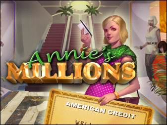 Spiel Annie's Millions online: W&uuml;rde es dir leichtfallen, eine Million auszugeben? Geh mit einer Million auf eine Shopping-Tour und finde es heraus - im fesselnden Wimmelbildspiel Annie's Millions!