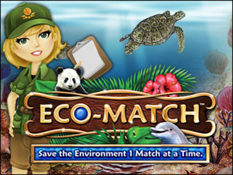Spiel Eco Match online: Rette den Planeten, Steinchen f&uuml;r Steinchen, in dem farbenfrohen 3-Gewinnt-Knobelspiel Eco Match! Rette die Umwelt, bedrohte Tierarten und Regenw&auml;lder.