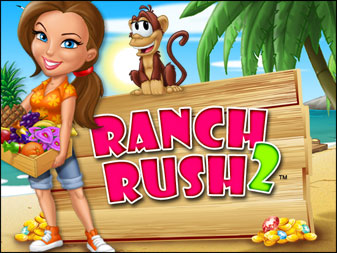 Spiel Ranch Rush 2 online: Landwirtschaft unter Palmen - dieser Traum wird wahr in der Hit-Fortsetzung Ranch Rush 2! Sara findet Urlaub sch&ouml;n, aber eine 'Zweigstelle' in den Tropen noch viel sch&ouml;ner.