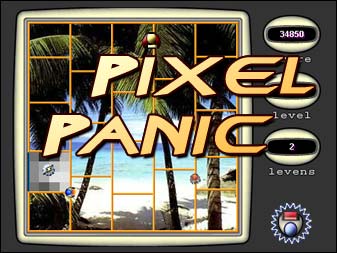 Spiel Pixel Panic online: Entdecke immer mehr Teile der geheimen Figur in dem du deinen Droiden entlang der Seiten des Rechtecks bewegst. Aber h&uuml;te dich vor den Feinden, die dich ergreifen wollen.